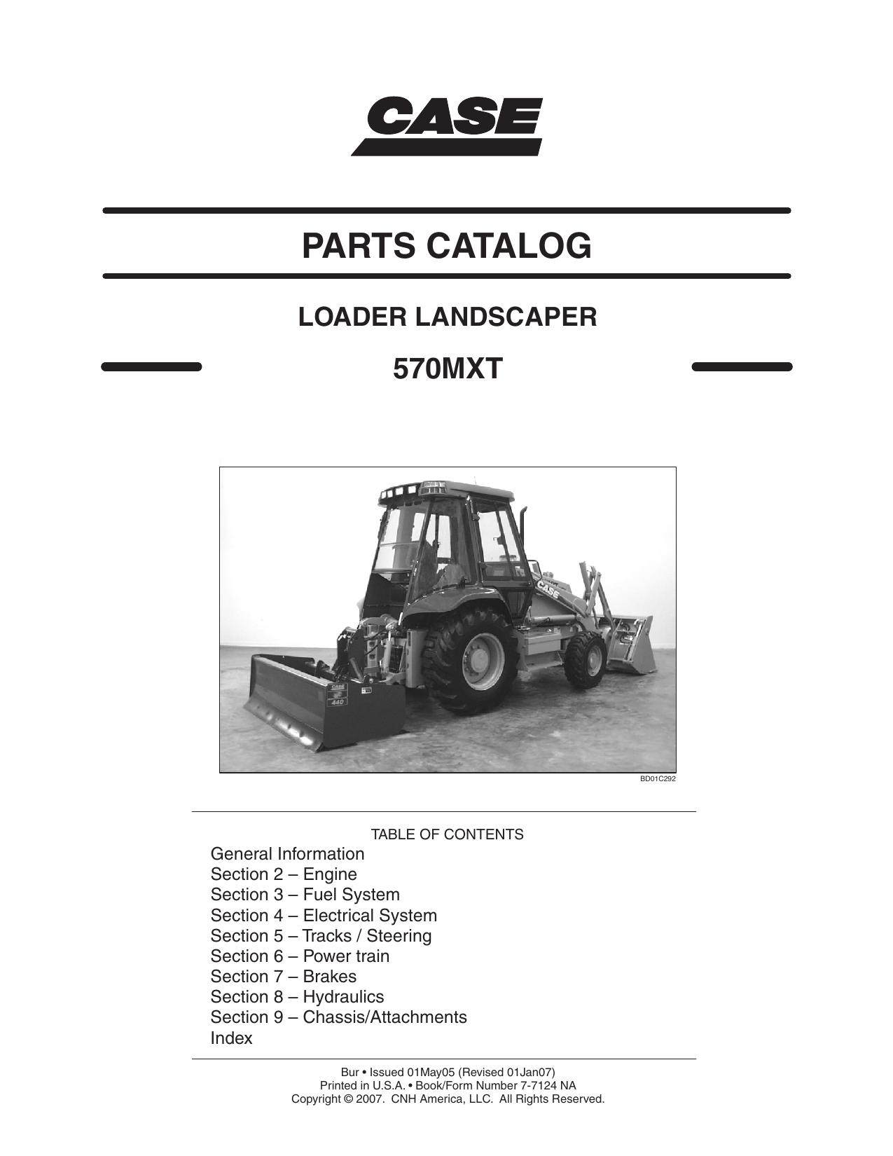 LOADER LANDSCAPER PARTS CATALOG 570MXT (2)